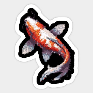 Pixel Koi Sticker